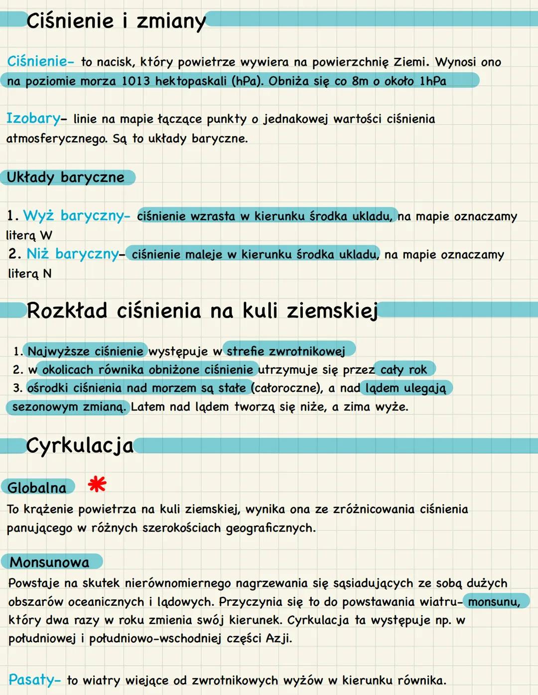  # Ciśnienie i zmiany

Ciśnienie to nacisk, który powietrze wywiera na powierzchnię Ziemi. Wynosi ono
na poziomie morza 1013 hektopaskali (h