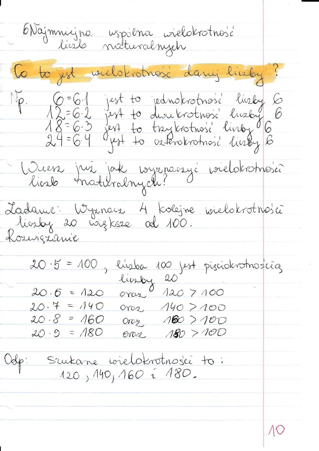 własności licub naturalnych!
1. Podzielność
Liczba 20 jest podzielna paws 4,
bo
Liczba 23 nie jest podzielna przez 4,
bo
23:4= 5 30
Pray POD