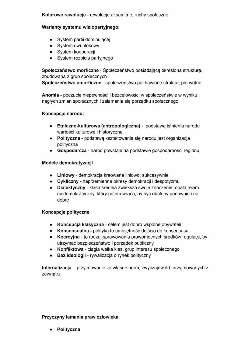 Typy legitymizacji władzy:
Charyzmatyczna
• legalna
tradycjonalna
Teorie powstawania państw:
Naturalistyczna - człowiek zgodnie ze swoją nat
