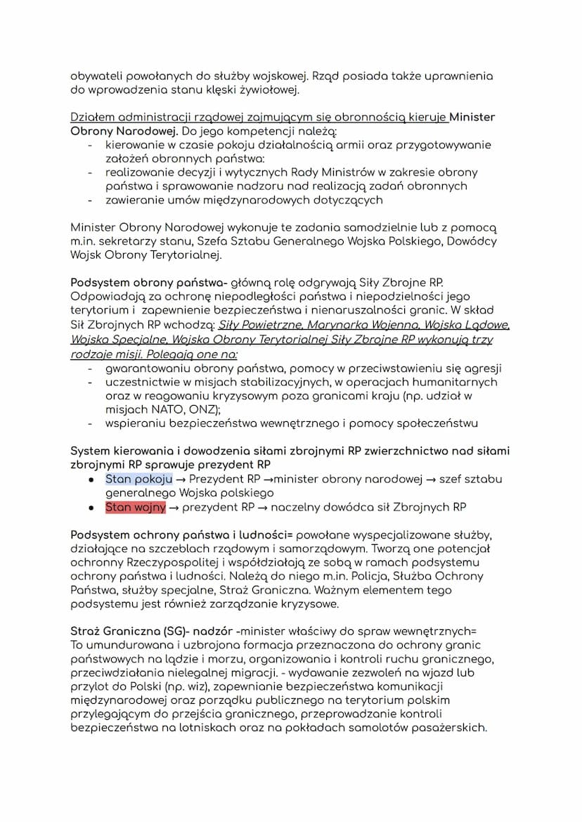 1.
Bezpieczenstwo panstwa
Bezpieczeństwo:
stan spokoju wynikający z braku zagrożeń i ryzyka utraty czegoś
cennego (np. zdrowia, dóbr materia