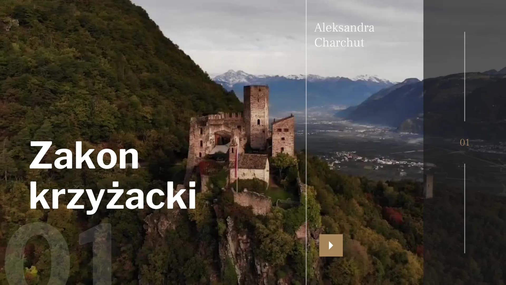 Zakon
krzyżacki
Aleksandra
Charchut
01 02
Jak powstał Zakon
Krzyżacki?
Początki działalności Krzyżaków
nie są jasne. Ostatnie badania
rzucaj