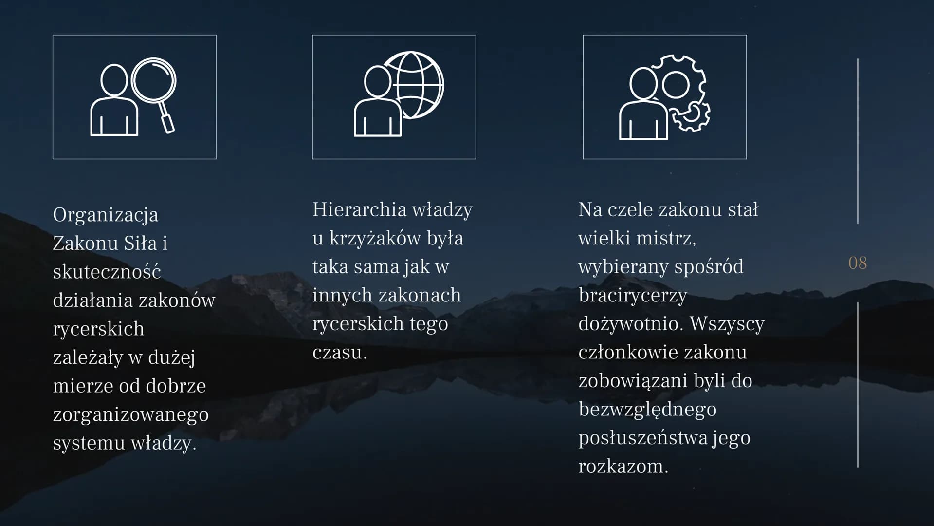 Zakon
krzyżacki
Aleksandra
Charchut
01 02
Jak powstał Zakon
Krzyżacki?
Początki działalności Krzyżaków
nie są jasne. Ostatnie badania
rzucaj