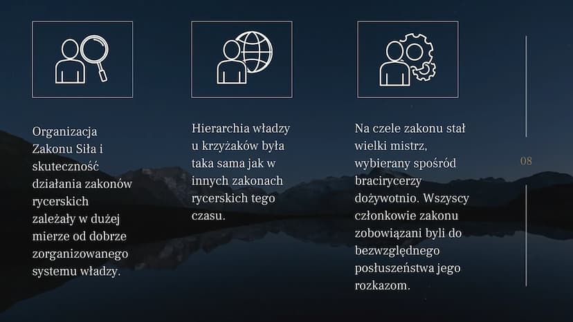 Zakon
krzyżacki
Aleksandra
Charchut
01 02
Jak powstał Zakon
Krzyżacki?
Początki działalności Krzyżaków
nie są jasne. Ostatnie badania
rzucaj
