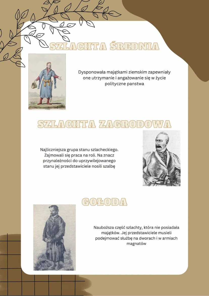 Demokracja szlachecka
Wzrost znaczenia szlachty
Szlachta slata się na przełomie XV i XVI w. Warstwaą społeczną, która odgrywała dominującą r