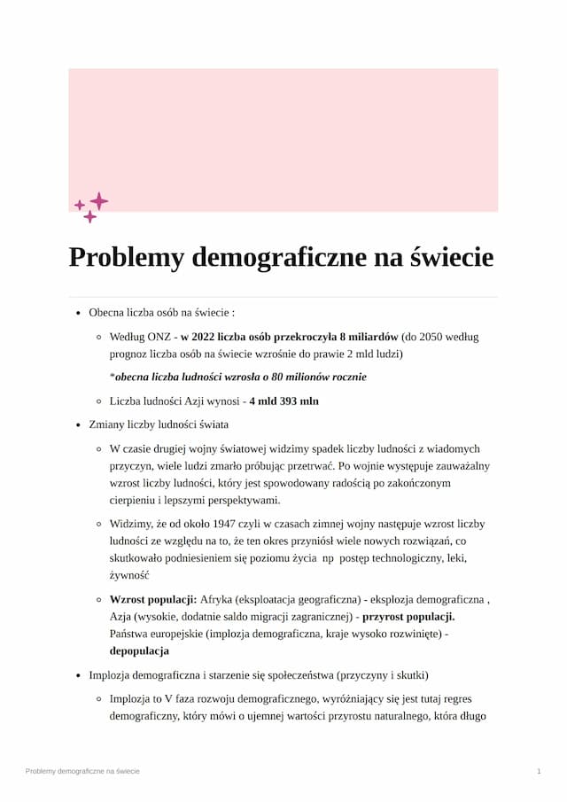 Know Problemy demograficzne na świecie thumbnail