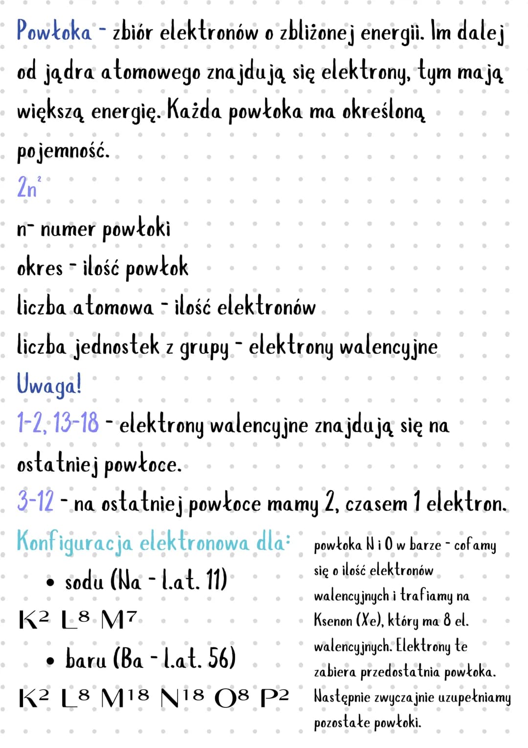 •
●
●
●
·
●
•
●
●
●
●
●
●
●
●
●
●
•
p+
0
·
Chemia - atomy, cząsteczki i
stechiometria
Teoria budowy atomu - elektrony krążą po powłoce
(nie 