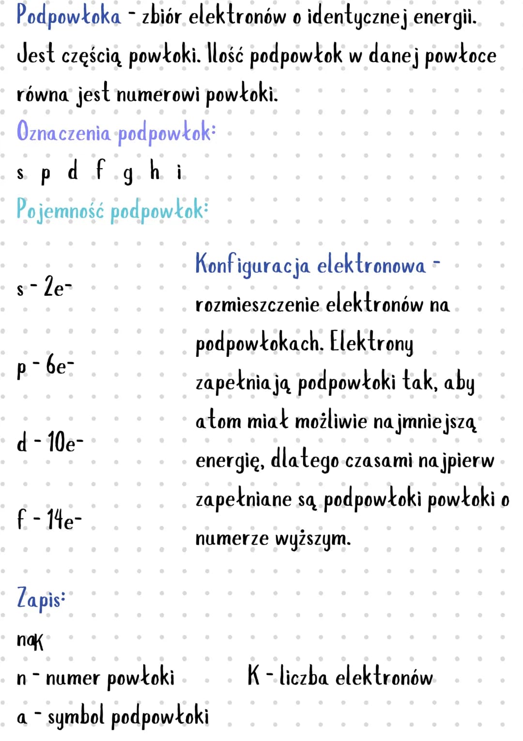 •
●
●
●
·
●
•
●
●
●
●
●
●
●
●
●
●
•
p+
0
·
Chemia - atomy, cząsteczki i
stechiometria
Teoria budowy atomu - elektrony krążą po powłoce
(nie 
