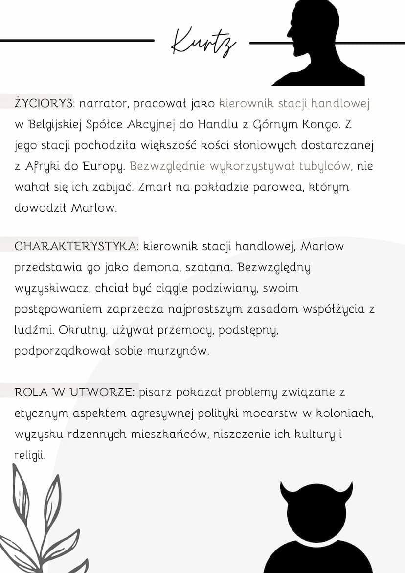 Jądro ciemności
JOSEPH CONRAD = angielski pisarz i
publicysta polskiego pochodzenia. Józef
Korzeniowski był synem pisarza Apollona
Korzeniow