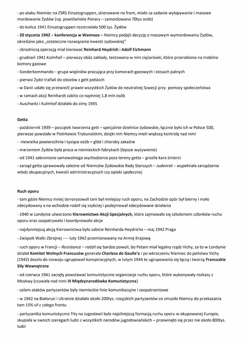 Polityka Niemiec w okupowanej europie
Państwa w okupowanej przez Niemców Europie:
- znajdowały schronienie w Wielkiej Brytanii
- zostawały z