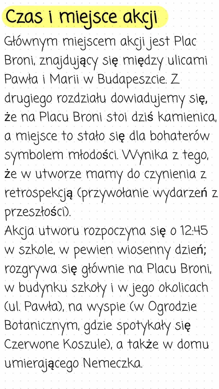 Chłopcy z Placu Broni
Streszczenie
W pewien marcowy dzień uczniowie czekają na zakończenie
lekcji. Jeden z nich, Czonakosz przekazuje przez 