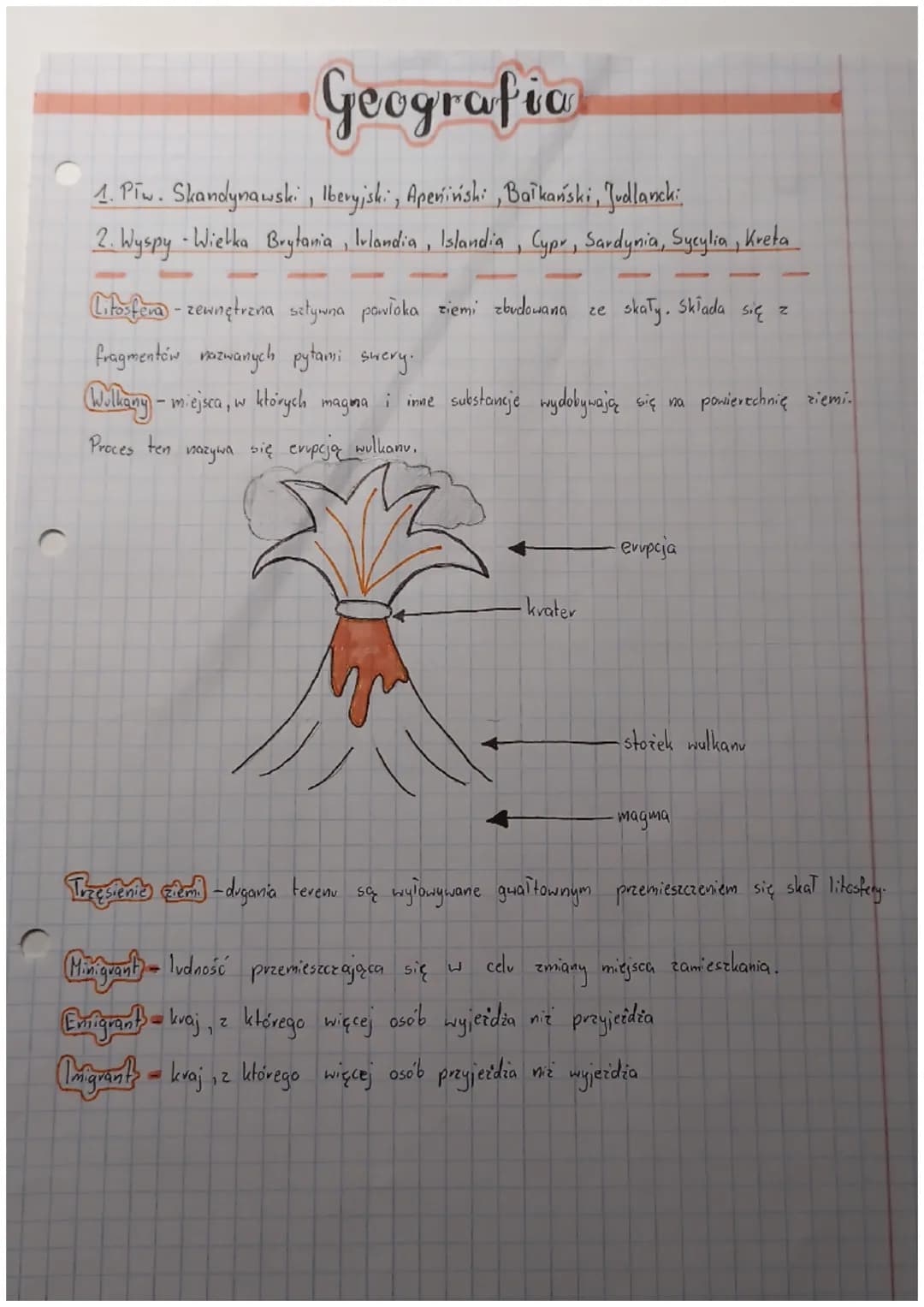 Geografia
1. Piw. Skandynawski, Iberyjski, Apenivishi, Bałkański, Judlancki
2. Wyspy - Wielka Brytania, Irlandia, Islandia, Cypr, Sardynia, 