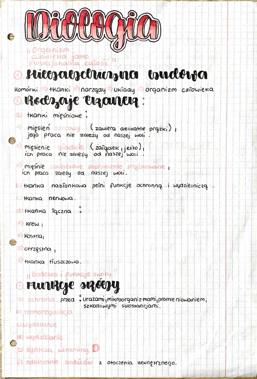 Diologia
Organizm
Czlowieka jakso
funkcjonalna calosc
Ⓒ filesaescericyna budowa
Komórki tkanki
Ukiaay
narządy Ukiady organizm człowieka
Rodz