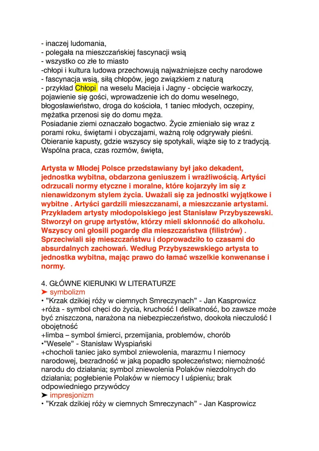 Młoda Polska na zachodzie Europy była określana mianem
modernizmu. Modernizm - oznacza Kierunek literacki. Epoka
modernizmu określa zjawiska
