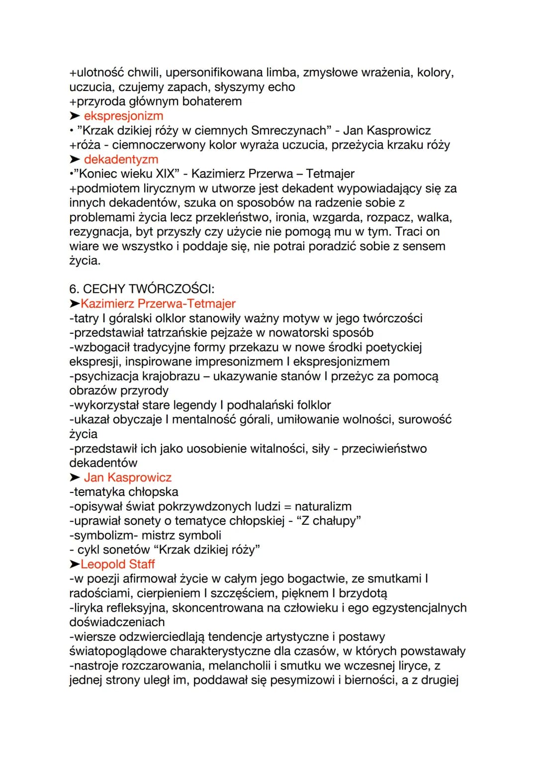 Młoda Polska na zachodzie Europy była określana mianem
modernizmu. Modernizm - oznacza Kierunek literacki. Epoka
modernizmu określa zjawiska