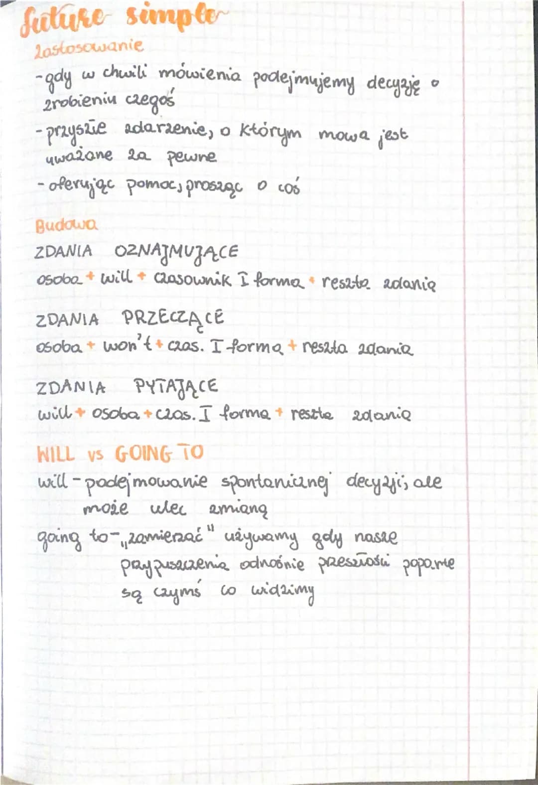 present simple
Zastosowanie
-regularne czynności, rutyny
-fakty ogólne, prawa natury
harmonogramy
Budowa
ZDANIA OZNAJMUJĄCE
osoba + przysłów