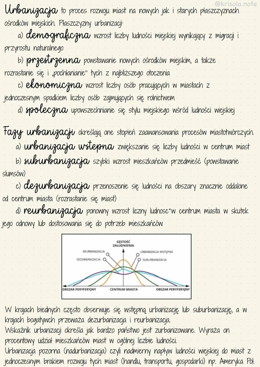 przyczyny urbanizacji
niedożywienie wsi i spadek.
produkcji rolnej (katastrofy naturalne,
stabe gleby, susze)
bieda i ubóstwo mieszkańców ws