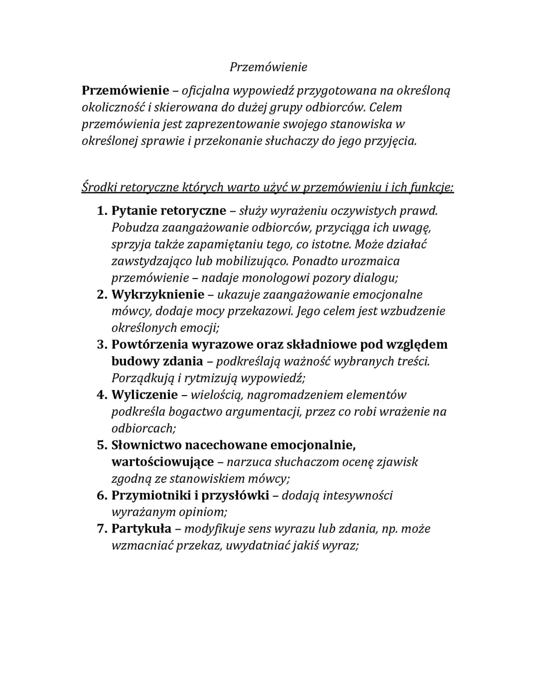 Przemówienie