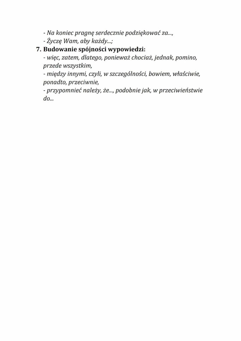 Przemówienie
Przemówienie - oficjalna wypowiedź przygotowana na określoną
okoliczność i skierowana do dużej grupy odbiorców. Celem
przemówie