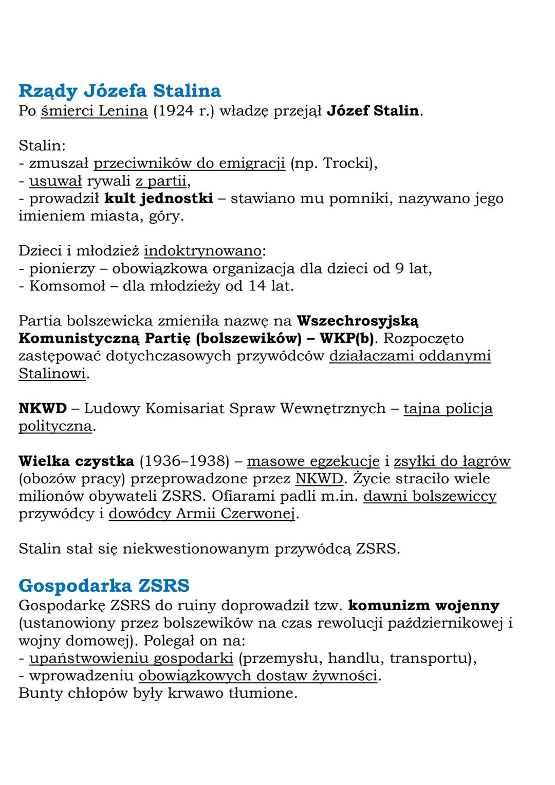 MZ_LEARNING_KNOW

# ZSRS – imperium
## komunistyczne
Klasa 7, „Wczoraj i dziś", Nowa Era

### Powstanie ZSRS
Po zwycięstwie w wojnie domowej
