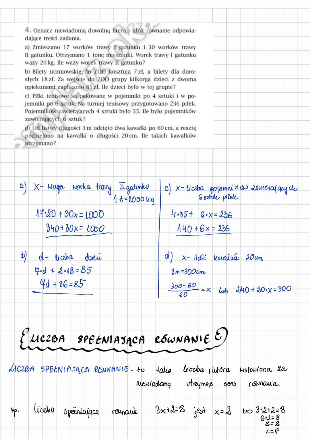 ROZNIĄZYNANIE RÓWNAŃ E
ROZWIĄZAĆ RÓWNANIE -2naczy znaleźć
to równania
Rozwiązując rownania
równania aby ostatecznie
Ⓒ
(3
X+2=6 -2
G
X+2-2=6-