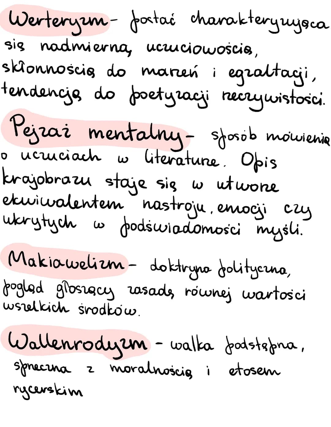 Romantyzm XVIII-XIX
Glówne poscia i idee:
Mesjanizm- wiara w to, że jednostka albo
naród ma jakąś wielką misję do spełnienia.
Hasto głoszone