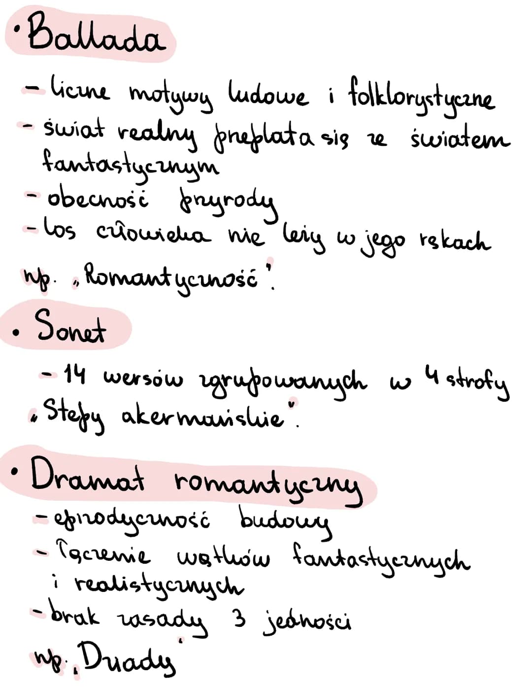 Romantyzm XVIII-XIX
Glówne poscia i idee:
Mesjanizm- wiara w to, że jednostka albo
naród ma jakąś wielką misję do spełnienia.
Hasto głoszone