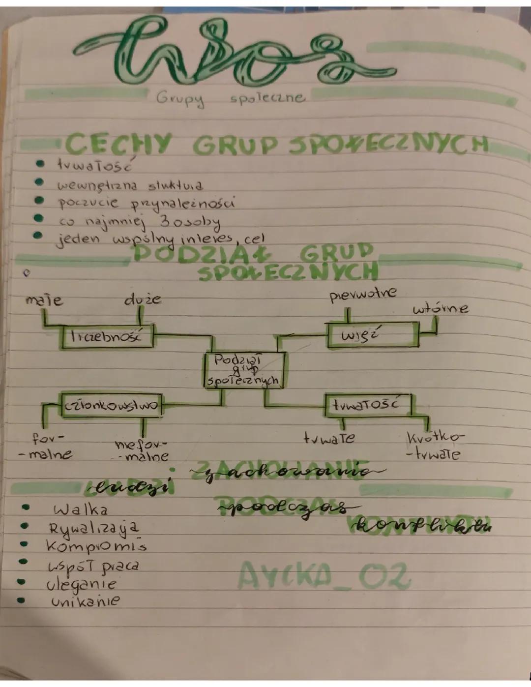 Wos grupy społeczne 