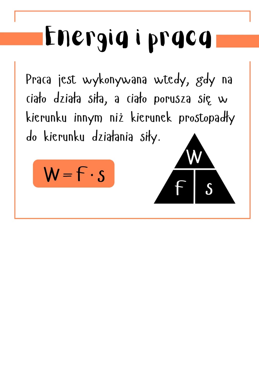 Energia i praca
Energia to zdolność do
wykonywania pracy
Energia
kinetyczna
potencjalna grawitacji
potencjalna sprężystości
→ wewnętrzna
→ c