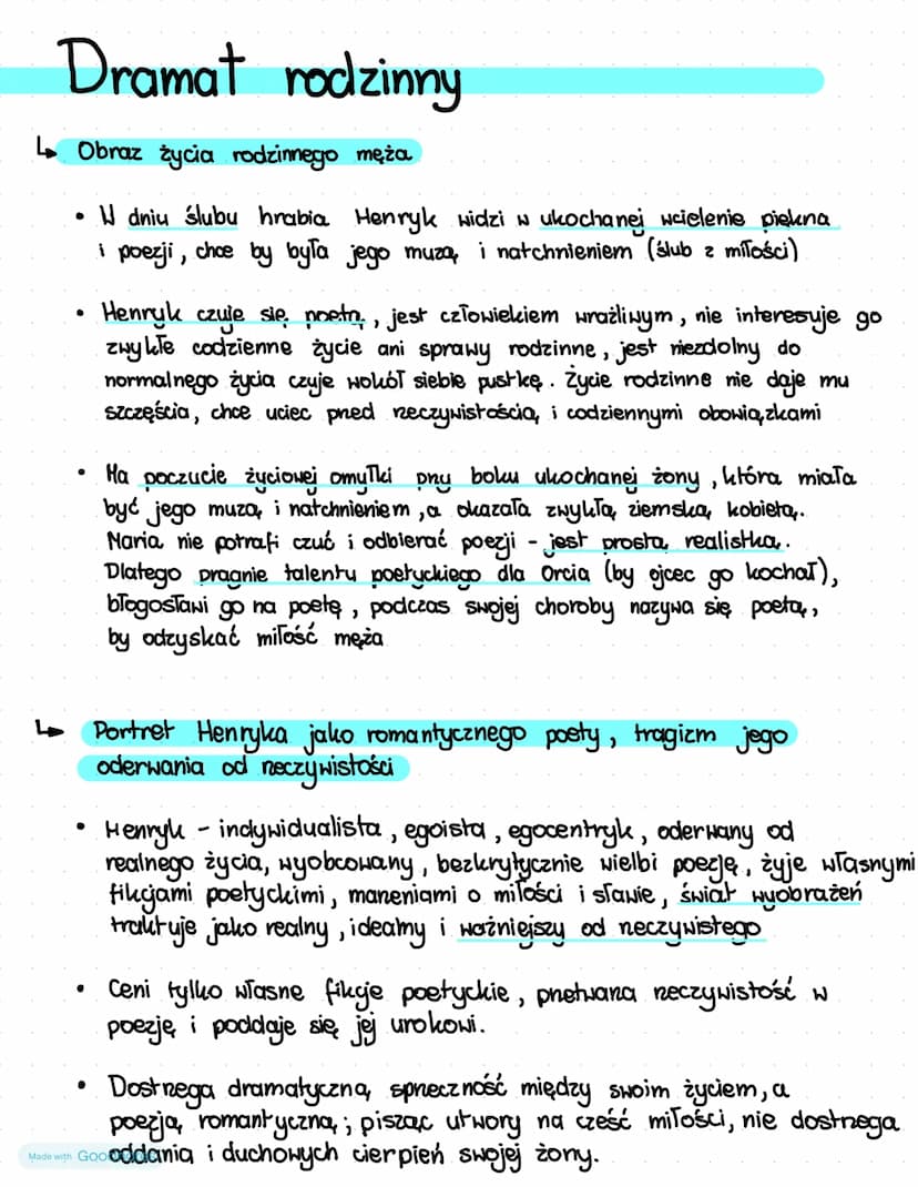 Nie boska
komedia Zygmunt Krasiński
↳ Dramat romantyczny - zerwanie z zasadą trzech jedności,
luźna struktura, pnemieszanie scen realistyczn