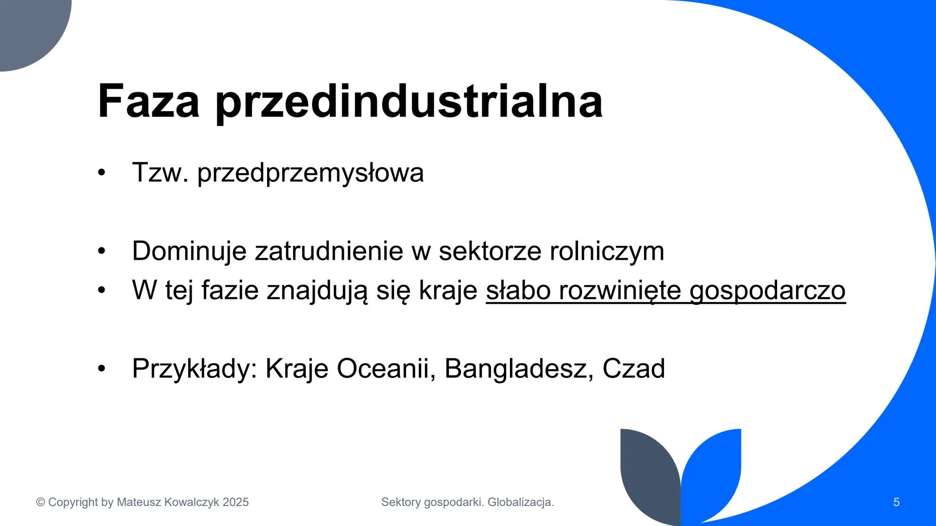 # Sektory gospodarki. Globalizacja.

© Copyright by Mateusz Kowalczyk 2025 # Podział gospodarki na sektory

Rolnictwo

*   Uprawa roślin
*  