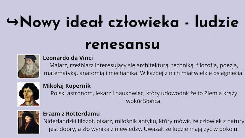 Renesans
w Europie
Renesans (fr.) - odrodzenie
Renesans to okres w kulturze i sztuce europejskiej
trwający od XIV wieku do końca XVI stuleci
