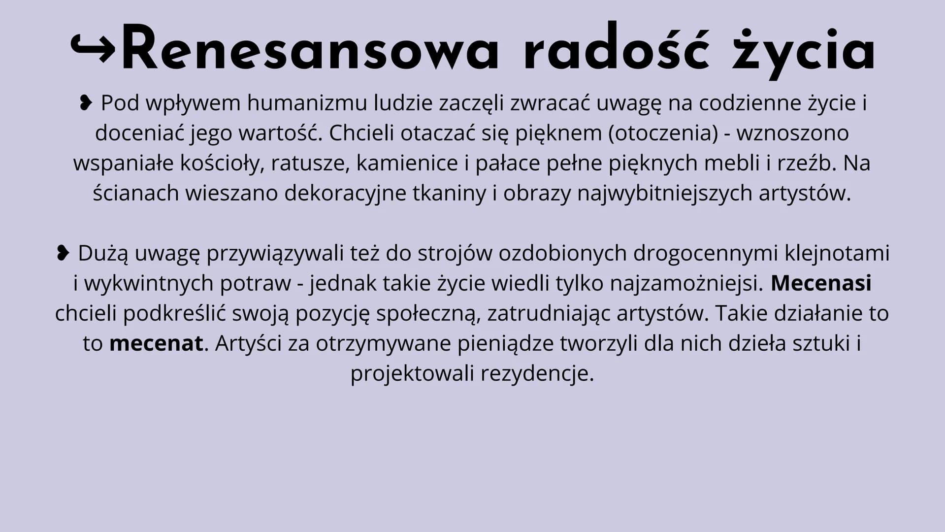 Renesans
w Europie
Renesans (fr.) - odrodzenie
Renesans to okres w kulturze i sztuce europejskiej
trwający od XIV wieku do końca XVI stuleci