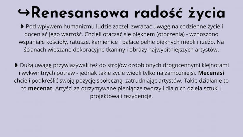 Renesans
w Europie
Renesans (fr.) - odrodzenie
Renesans to okres w kulturze i sztuce europejskiej
trwający od XIV wieku do końca XVI stuleci
