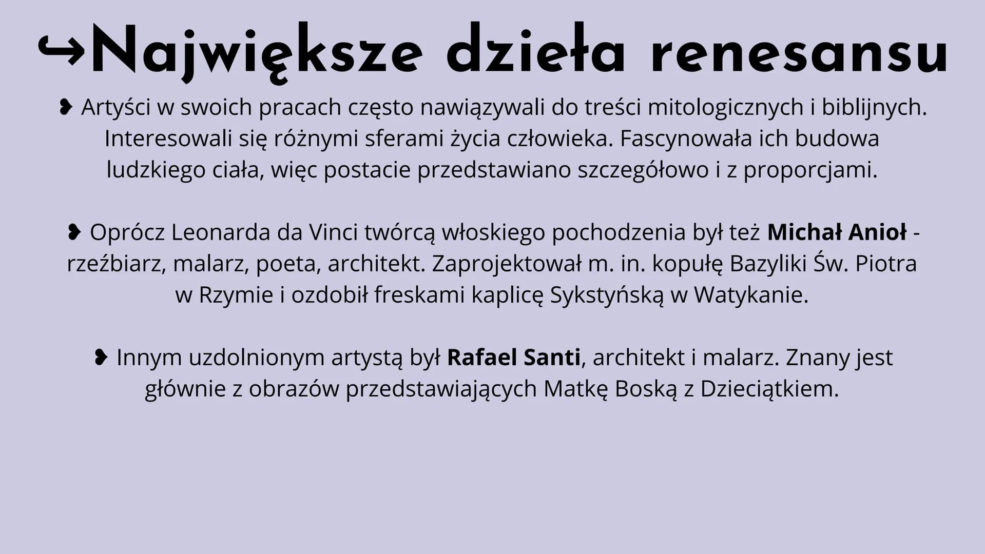 Renesans
w Europie
Renesans (fr.) - odrodzenie
Renesans to okres w kulturze i sztuce europejskiej
trwający od XIV wieku do końca XVI stuleci