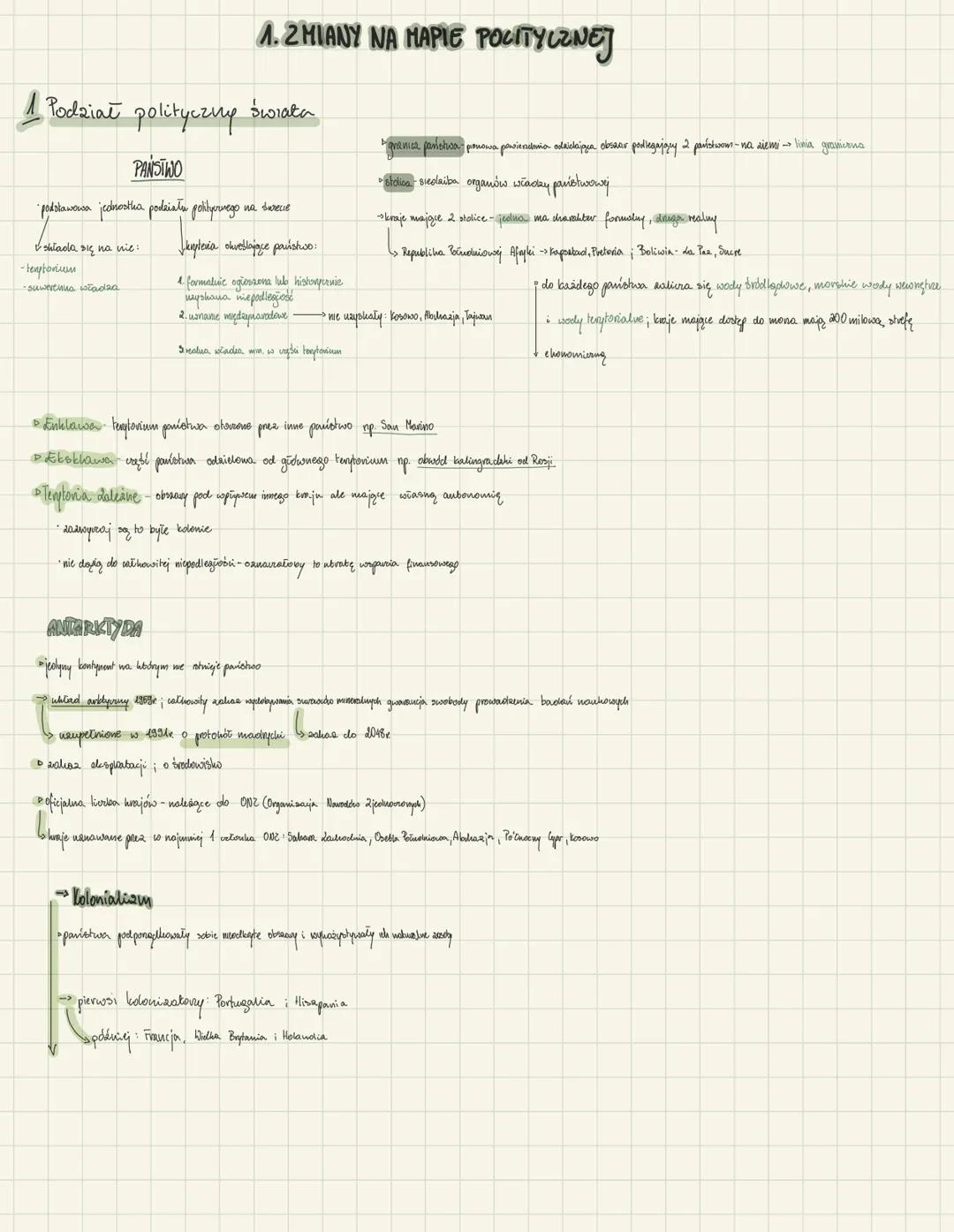 zmiany na mapie politycznej