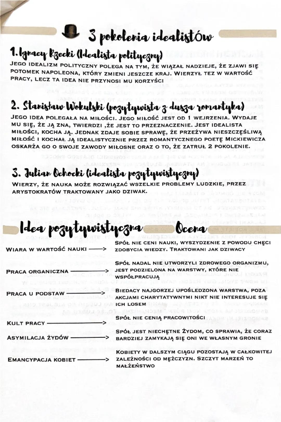 --- OCR Start ---
Idealizm
PIERWSZY IDEALISTA TO IGNACY RZECKI. WALCZYŁ W WIOŚNIE LUDÓW JEST
ZWOLENNIKIEM NAPOLEONA, WIERZY W WALKĘ, ZA NASZ