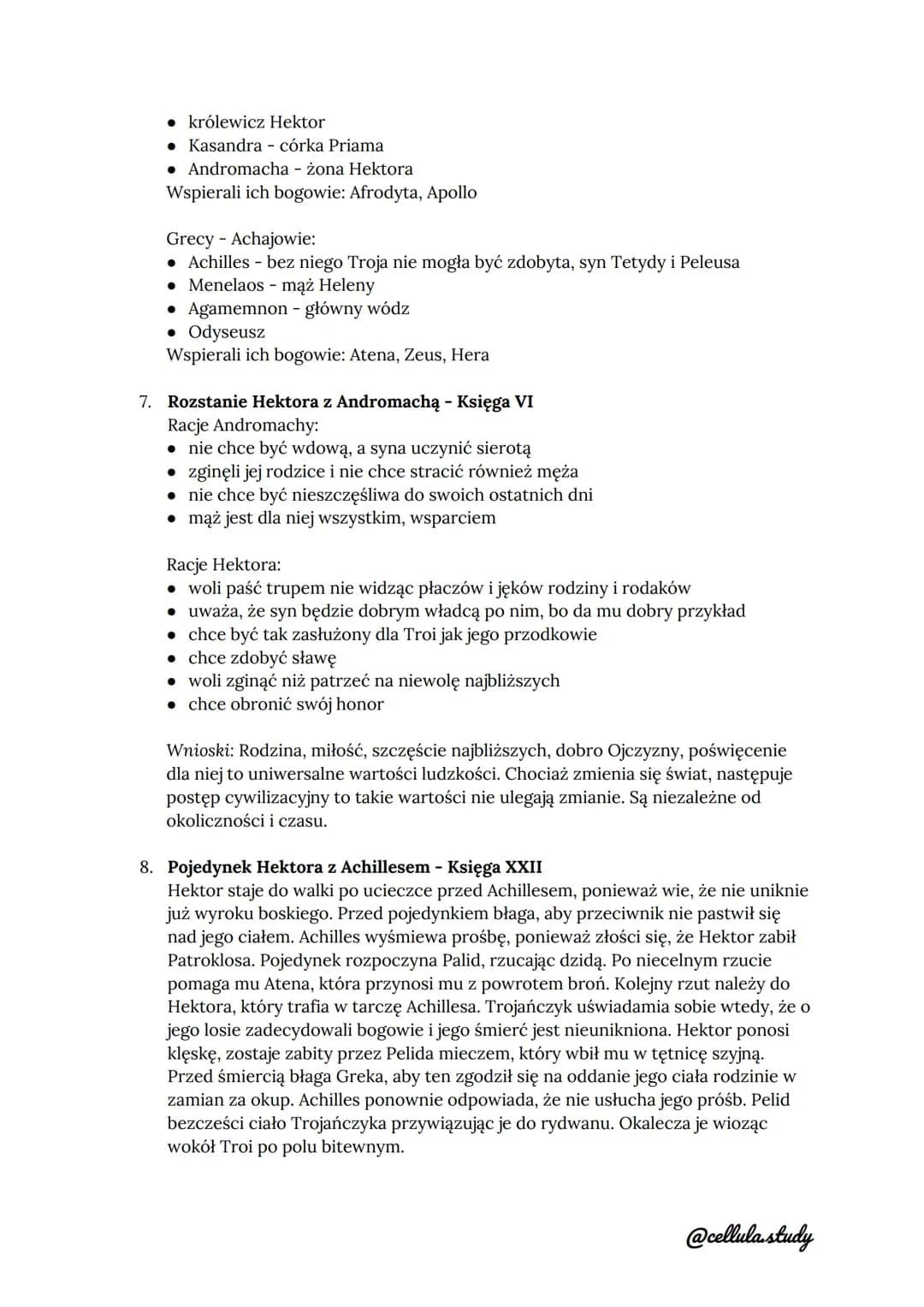 ILIADA - Homer
1. Pochodzenie tytułu
Tytuł utworu kojarzy się z brzmieniem nazwy miasta - Ilion (Troja). Nie mówi on
jednak o losach Troi, a