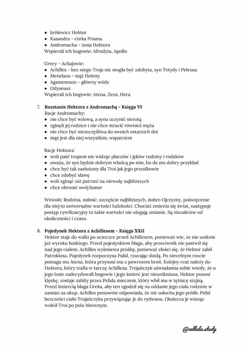 ILIADA - Homer
1. Pochodzenie tytułu
Tytuł utworu kojarzy się z brzmieniem nazwy miasta - Ilion (Troja). Nie mówi on
jednak o losach Troi, a