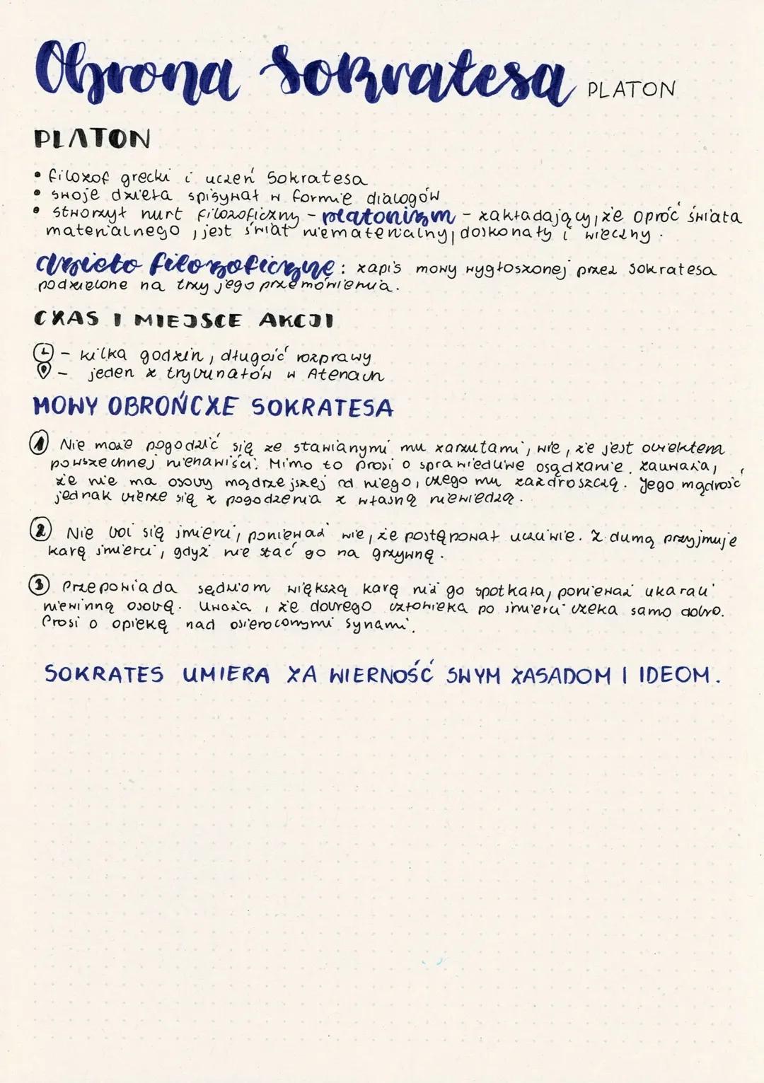 Obrona Sokratesa- Platon