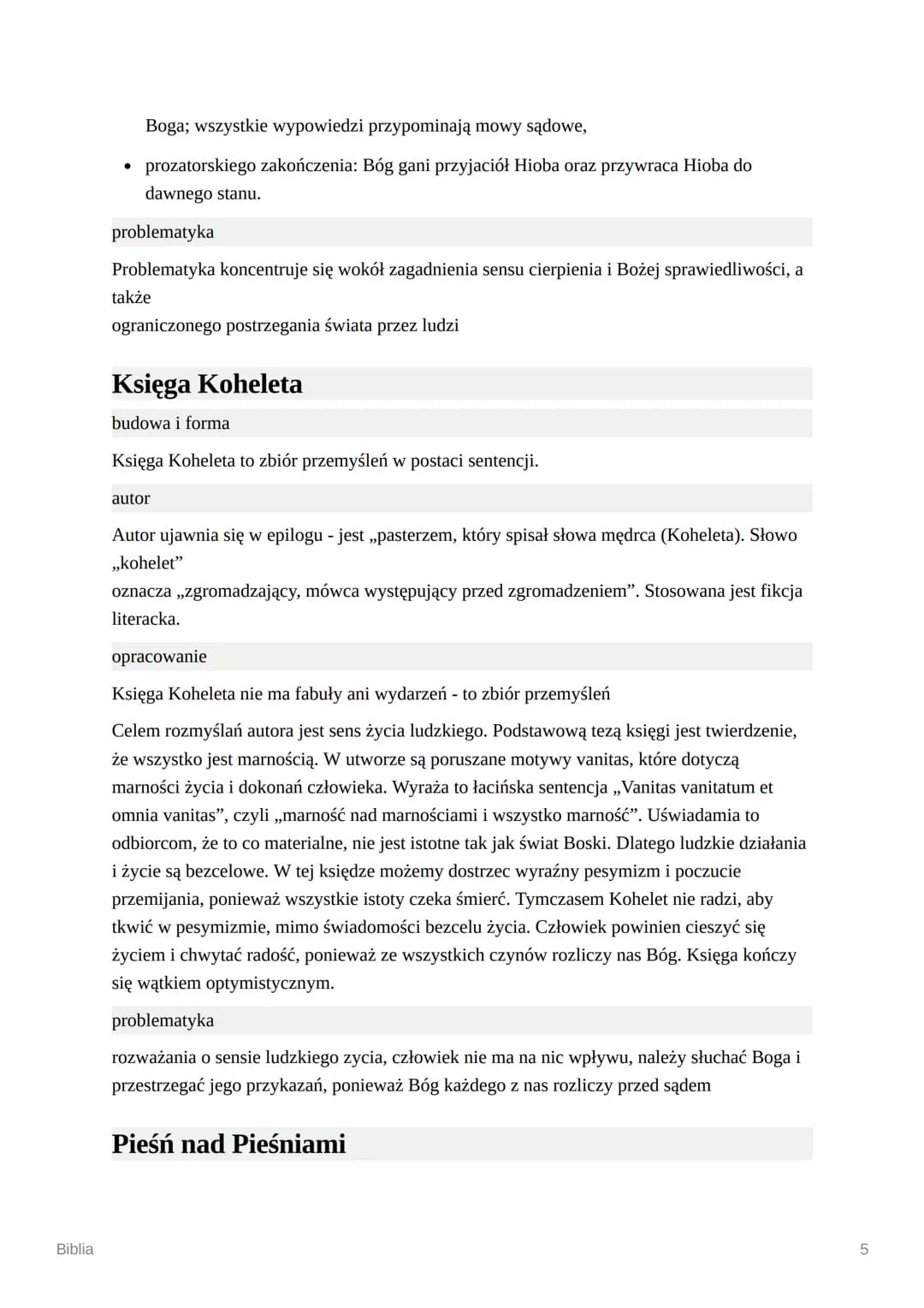 Biblia
Biblia
nazwa
pochodzi od greckiego słowa biblios oznaczającego łodygę papirusu, natomiast od tego
słowa pochodzi słowo biblion co ozn