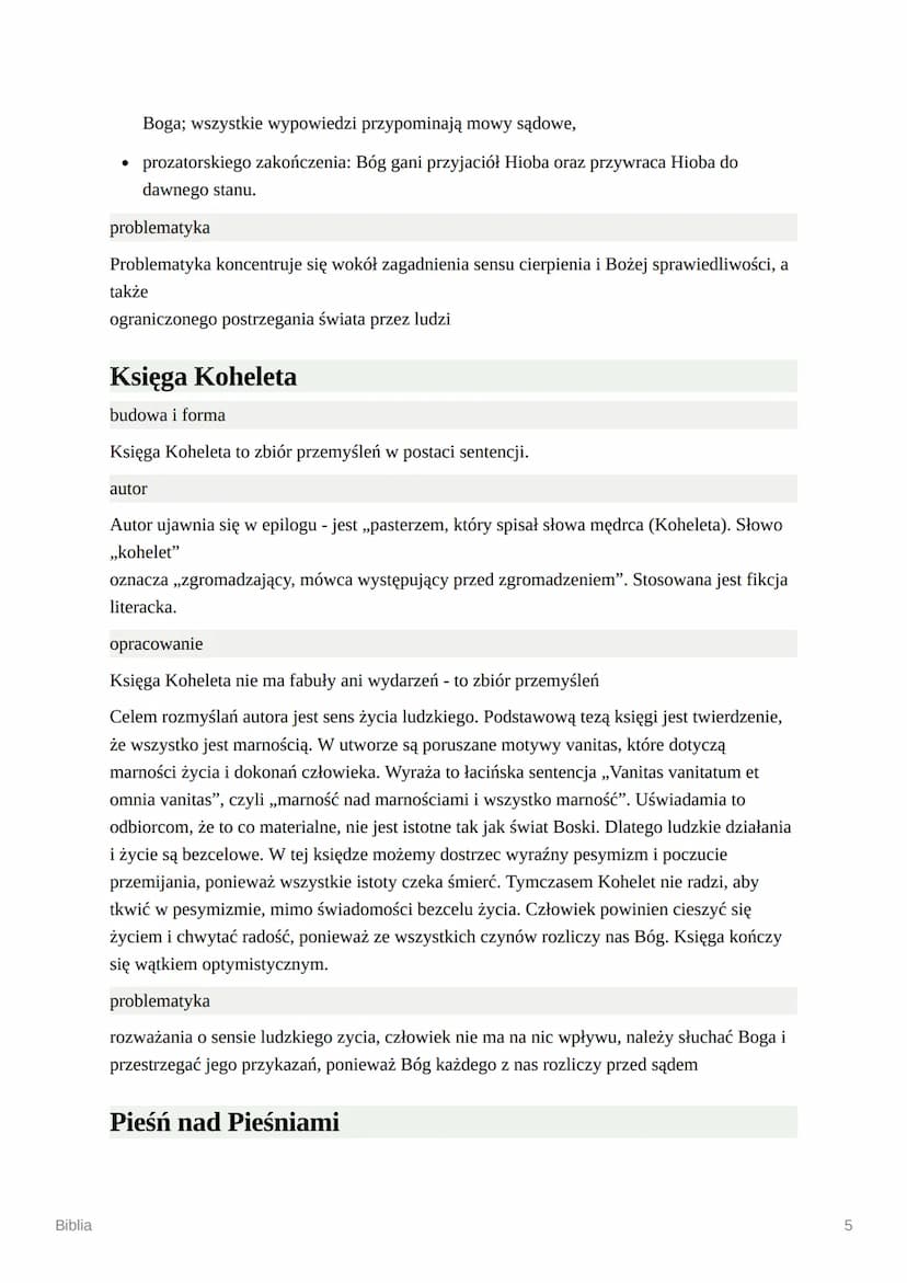 Biblia
Biblia
nazwa
pochodzi od greckiego słowa biblios oznaczającego łodygę papirusu, natomiast od tego
słowa pochodzi słowo biblion co ozn
