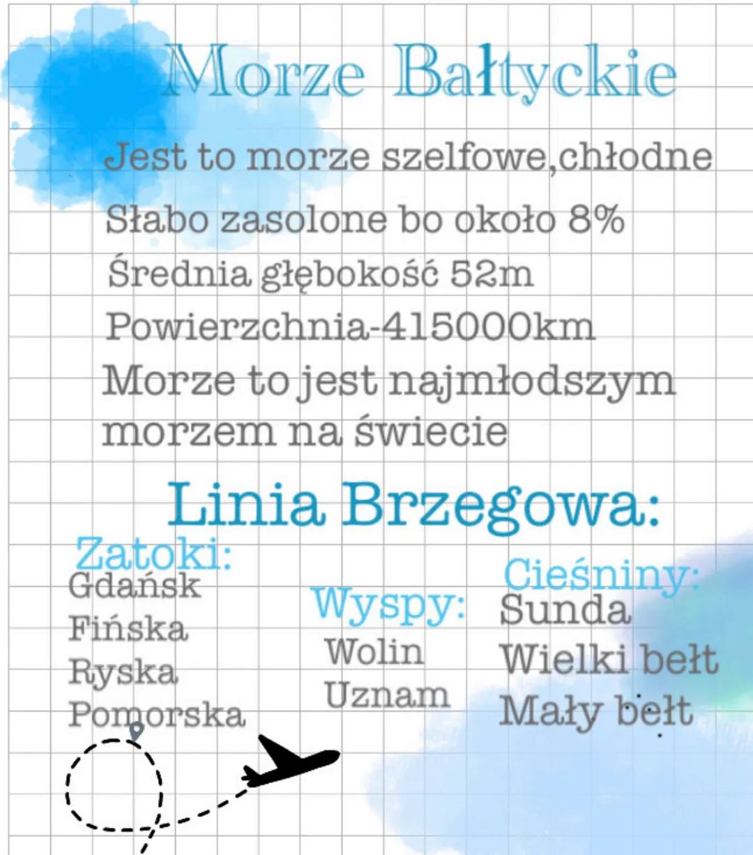 Morze Bałtyckie - Podstawy Geograficzne