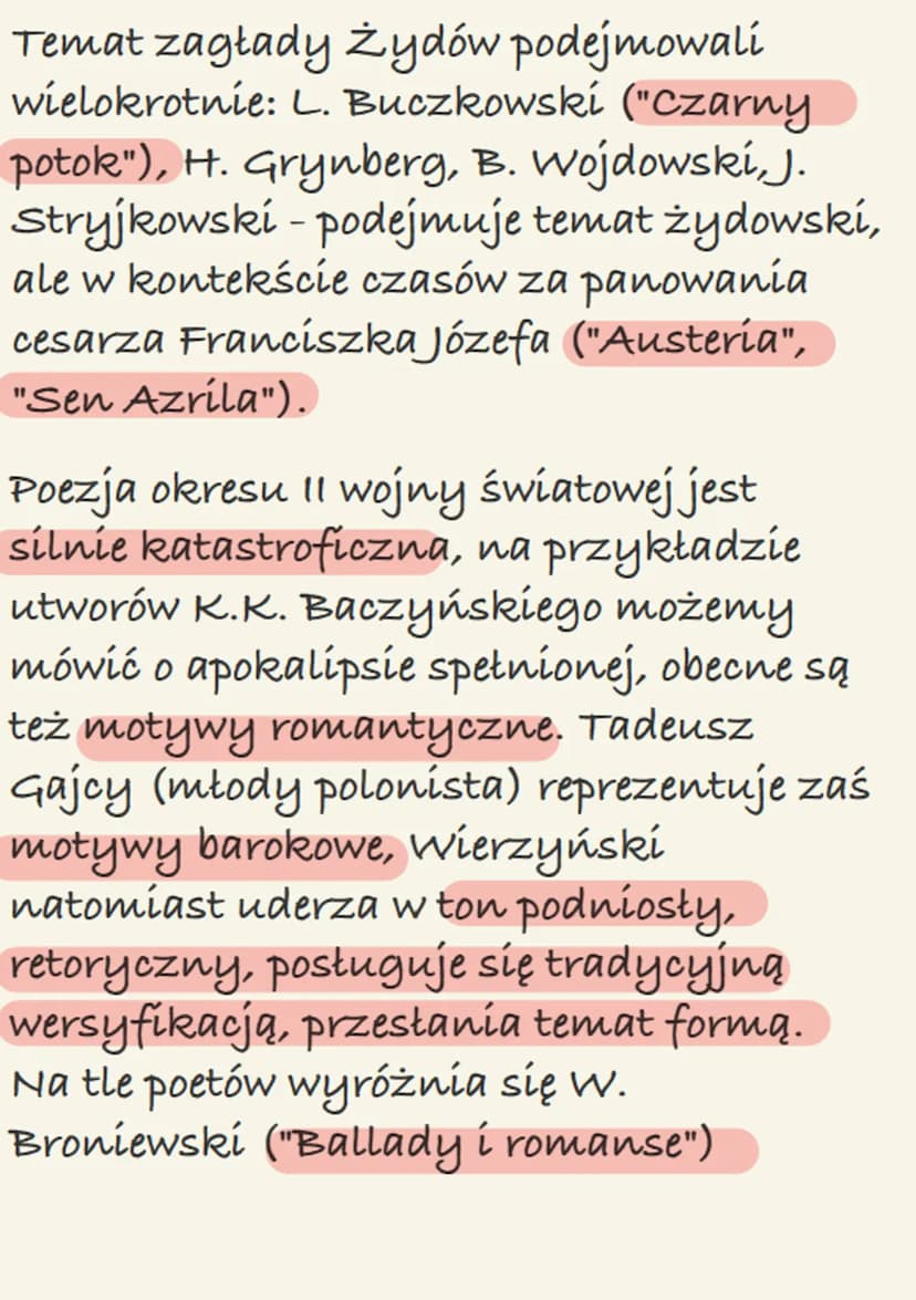 LITERATURA CZASÓW
WOJNY I OKUPACJI
Okres literatury wojennej i okupacyjnej
trwa od 1 września 1939 r. - daty
rozpoczynającej 11 wojnę świato