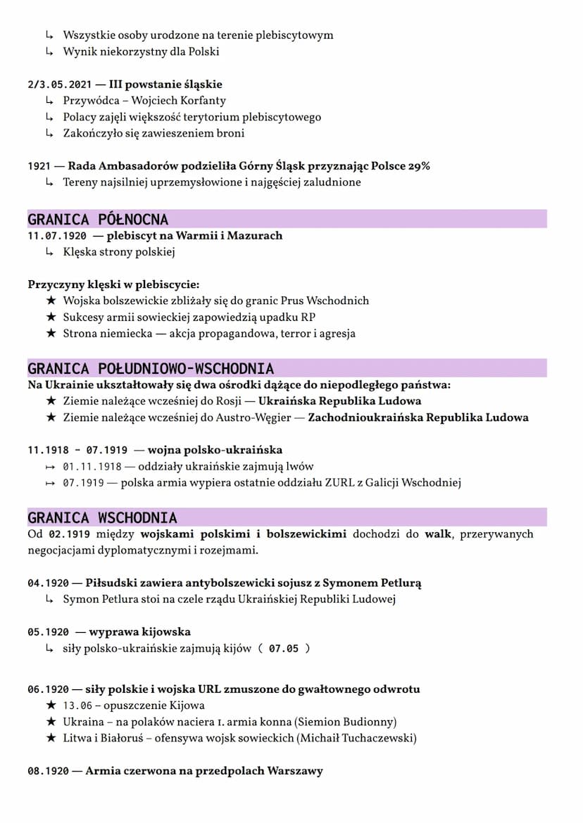 Granice Odrodzonej Rzeczypospolitej
KONFERENCJA PARYSKA
Reprezentanci Polski:
Roman Dmowski - kierował delegacją polską
Ignacy Paderewski
Żą