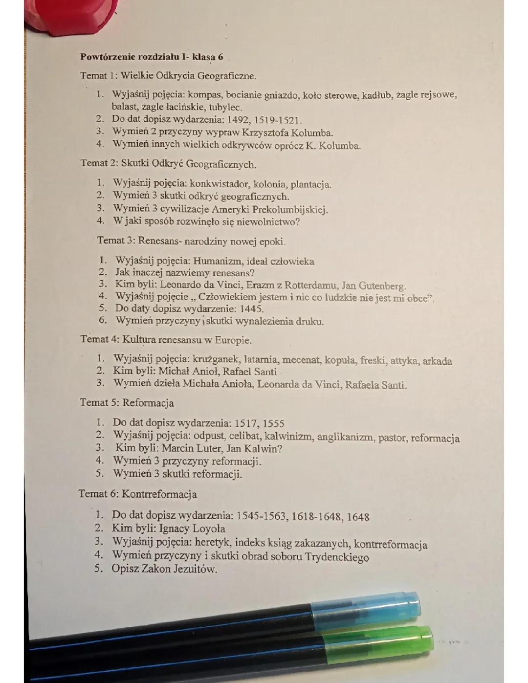 Zadania do Rozdziału 1: Historia