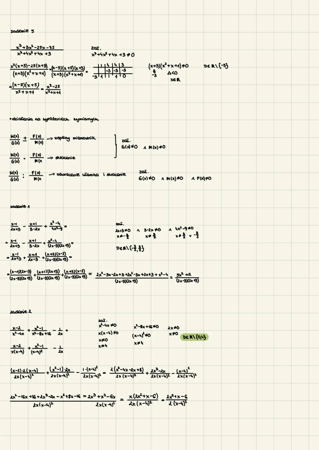 Martyna Kramer
Funkcja wymieina
W(x)
F(x) = N(4)
G(x) *0
zadanie
* wartość funkcji wymiernej w punkcie x=C₁ to F(C)=
wyznacz dziedzinę
zadan