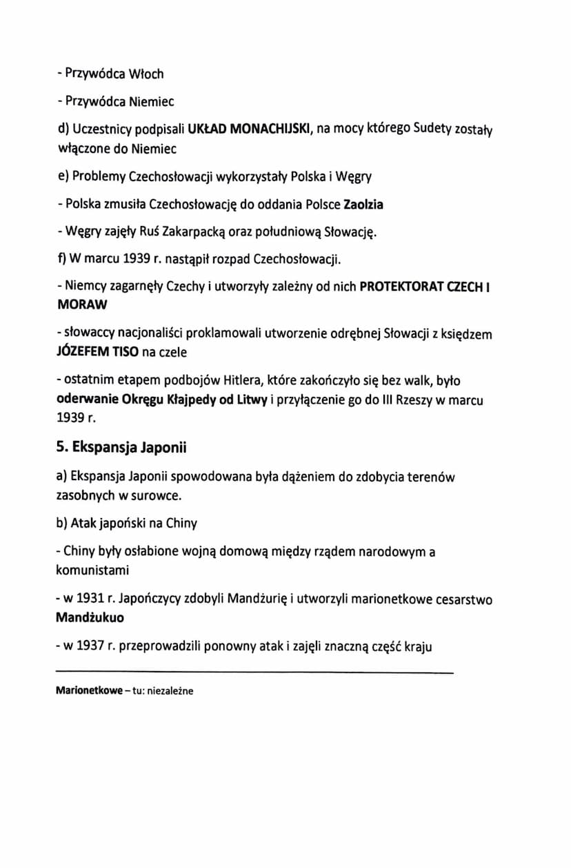 Świat na drodze ku II wojnie światowej
1. Militaryzacja Niemiec
a) W 1935 r. Niemcy przywróciły powszechną służbę wojskową i rozpoczęto
rozb