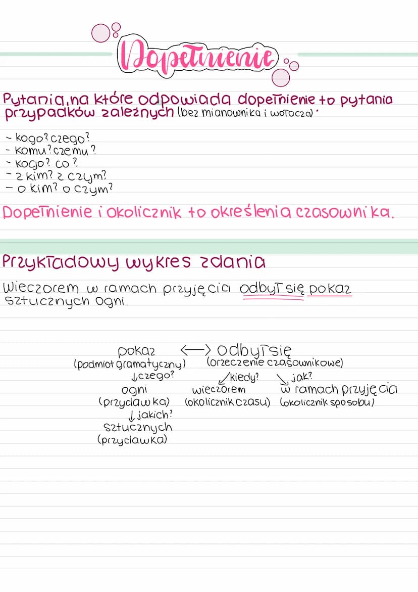 Orzeczenie
Orzeczenie czasownikowe (zwykie)
Ola myła się w czasie gdly Basia bawiła się 2 pieskiem.
Zrobiłam obiad popołudniu kiedy już było