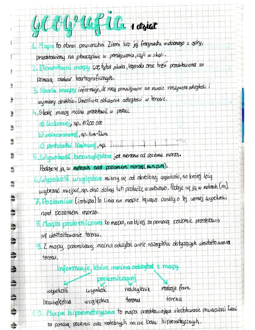 Geografia dział 1 klasa 5 dział 1