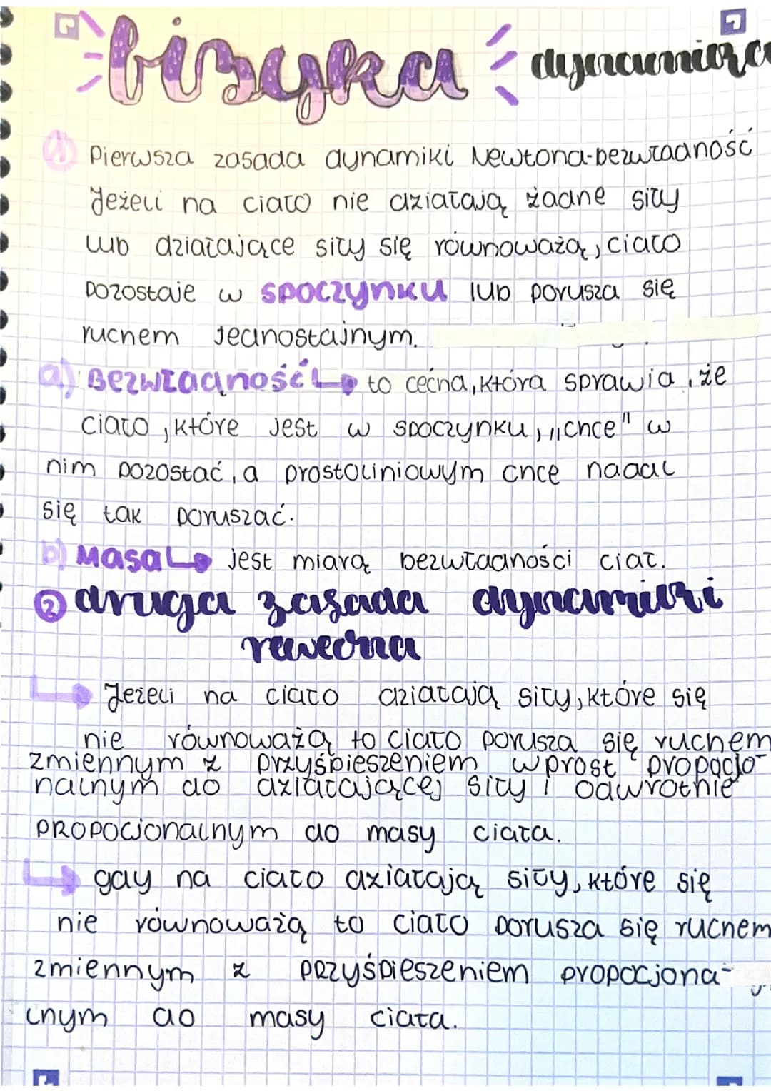Fizyka dynamika 